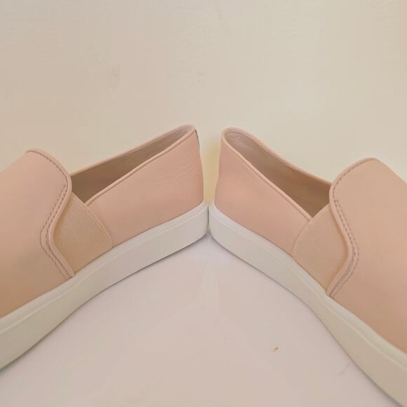 Vince Women's Pink Blair 5 Slip-On Leather Sneakers Shoe Loafers Size 7 - Picture 6 of 8